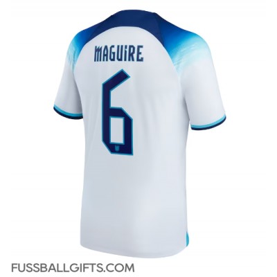 England Harry Maguire #6 Fußballbekleidung Heimtrikot WM 2022 Kurzarm